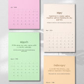 Cheerful 2026 Quote Calendar Kalender