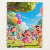 🎈 Cheerful Adventure Daily Planner | Fun for Kids Planer (Vorderseite)