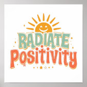 Cheerful and Motivational Sunny Saying Poster (Vorne)