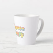 Cheerful and Positive Kids Typography Milchtasse (Rechte Ecke)