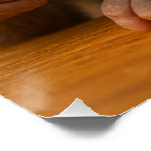 Cheerful Baby Monkey Funny Smile Poster (Ecke)