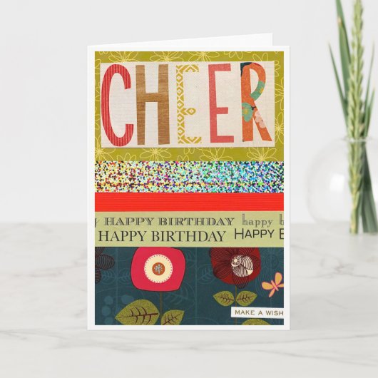 CHEERful Birthday Card Karte (Vorderseite)