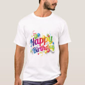 Cheerful Birthday T-Shirt (Vorderseite)