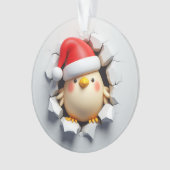 Cheerful Chick Holiday Breakout Ornament (Vorderseite)