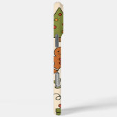 Cheerful Christmas Doodle Pattern Case-Mate iPhone Hülle (Rückseite / Rechts)