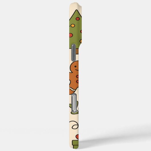 Cheerful Christmas Doodle Pattern Case-Mate iPhone Hülle (Rückseite / Rechts)