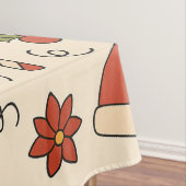 Cheerful Christmas Doodle Pattern Tischdecke (Beispiel)