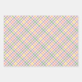 Cheerful Collection of Pink, Green & Yellow Geschenkpapier Set (Vorderseite)