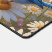 Cheerful Colorful Spring Birds Design Schreibtischunterlage (Ecke)