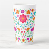 Cheerful colourful folk art pattern  milchtasse (Vorderseite)