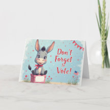 Cheerful Donkey Vote Reminder