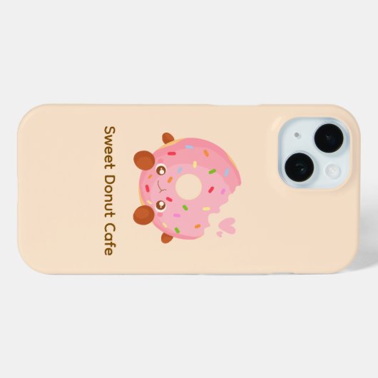 Cheerful Donut With Sprinkles Case-Mate iPhone Hülle (Rückseite (Horizontal))