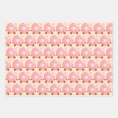 Cheerful Donut With Sprinkles Geschenkpapier Set (Vorderseite 3)