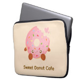 Cheerful Donut With Sprinkles Laptopschutzhülle (Vorderseite Links)