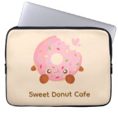 Cheerful Donut With Sprinkles Laptopschutzhülle (Vorderseite)