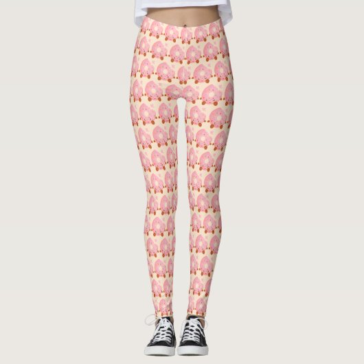 Cheerful Donut With Sprinkles Leggings (Vorderseite)
