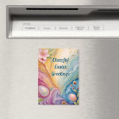 ~ CHEERFUL EASTER GREETINGS ~  Magnet (In Situ (Geschirrspüler))
