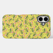  Cheerful Floral Pattern: Pink Flowers  Case-Mate iPhone Hülle (Rückseite (Horizontal))