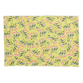  Cheerful Floral Pattern: Pink Flowers  Kissenbezug