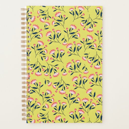  Cheerful Floral Pattern: Pink Flowers  Planer (Vorderseite)