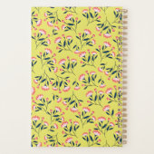  Cheerful Floral Pattern: Pink Flowers  Planer (Rückseite)