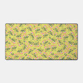  Cheerful Floral Pattern: Pink Flowers  Schreibtischunterlage (Vorderseite)