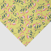  Cheerful Floral Pattern: Pink Flowers  Seidenpapier (Ausschnitt)