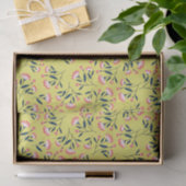  Cheerful Floral Pattern: Pink Flowers  Seidenpapier (Geschenk)