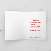 Cheerful Get Well Owl Karte (Innenseite)