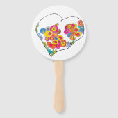 Cheerful Heart by Lydia's Art Sangria Fächer (Vorderseite)