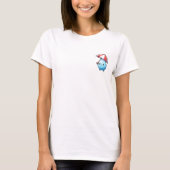Cheerful Kawaii Water Droplet Character with Red T-Shirt (Vorderseite)