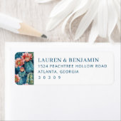 Cheerful Navy Watercolor Cactus (Insitu)