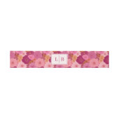 Cheerful Pink Floral Tapestry Einladungsbanderole (Flach)