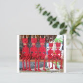 Cheerful Red Little Mexican Devils sitting around Postkarte (Stehend Vorderseite)