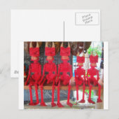Cheerful Red Little Mexican Devils sitting around Postkarte (Vorne/Hinten)