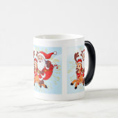 Cheerful Santa Claus T-Shirt – Perfect Christmas Verwandlungstasse (VorderseiteRechts)