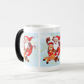 Cheerful Santa Claus T-Shirt – Perfect Christmas Verwandlungstasse (Vorderseite Links)