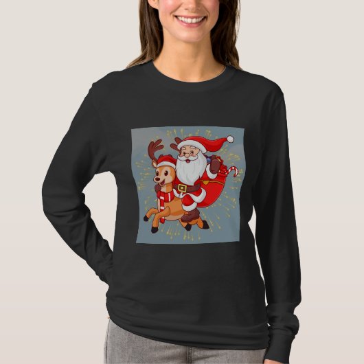 Cheerful Santa Claussweatshi – Perfect Christmas G T-Shirt (Vorderseite)