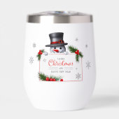 Cheerful Snowman Christmas New Year Greetings  (Vorderseite)