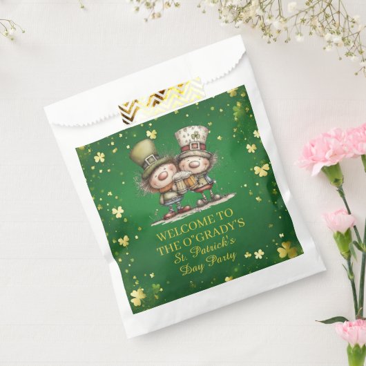 Cheerful St. Patrick’s Day Party Illustration Geschenktütchen (Versiegelt)