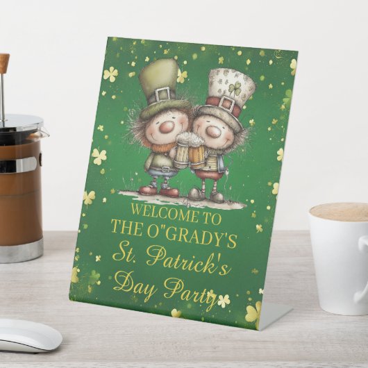Cheerful St. Patrick’s Day Party Illustration Sockelschild (In SItu)