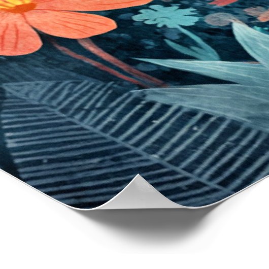 Cheerful Sun Overlooking Garden Poster (Ecke)