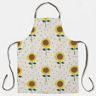 Cheerful Sunflower Pattern Apron | Original Hand-D Schürze
