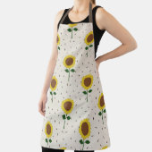 Cheerful Sunflower Pattern Apron | Original Hand-D Schürze (InSitu)