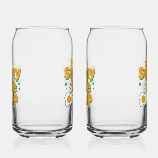 Cheerful "Sunny Side Up" with Egg and Sun Dosenglas (Links)