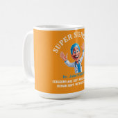 Cheerful Surgeon Cartoon Art for Medical Heroes Kaffeetasse (Vorderseite Links)