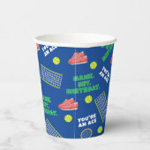 Cheerful Tennis Birthday Game Set For Kids Pappbecher (Rechts)