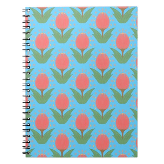 Cheerful Tulips Spiral Photo Notebook Notizblock (Vorderseite)