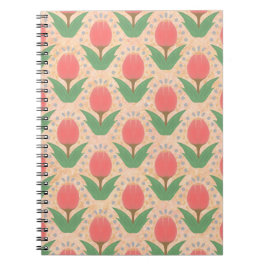 Cheerful Tulips Spiral Photo Notebook Notizblock