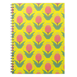 Cheerful Tulips Spiral Photo Notebook Notizblock